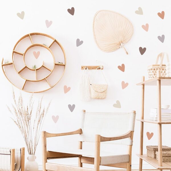 Αυτοκόλλητο Τοίχου Sipo Boho Hearts