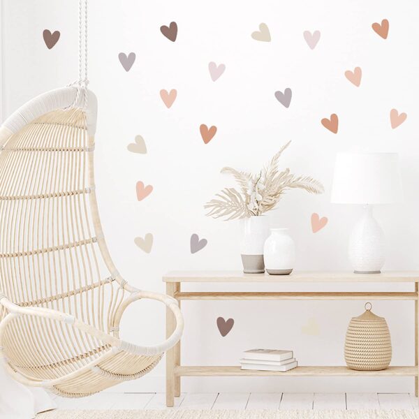 Αυτοκόλλητο Τοίχου Sipo Boho Hearts