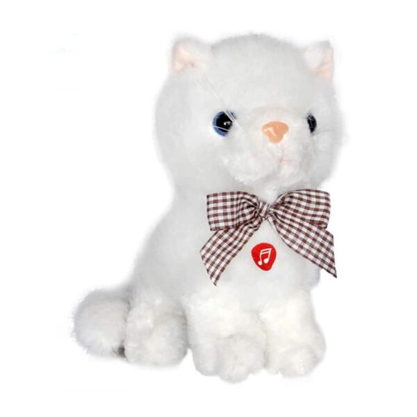 Γατούλα με ήχο 16εκ Amek Toys White