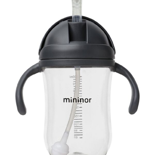 Εκπαιδευτικό Ποτηράκι με καλαμάκι 220ml Mininor Black Raven
