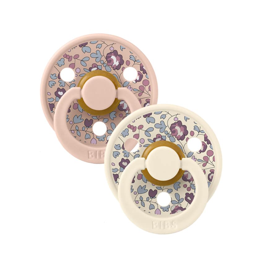 Πιπίλες Καουτσούκ 6-18M 2τμχ Bibs x Liberty Eloise Blush