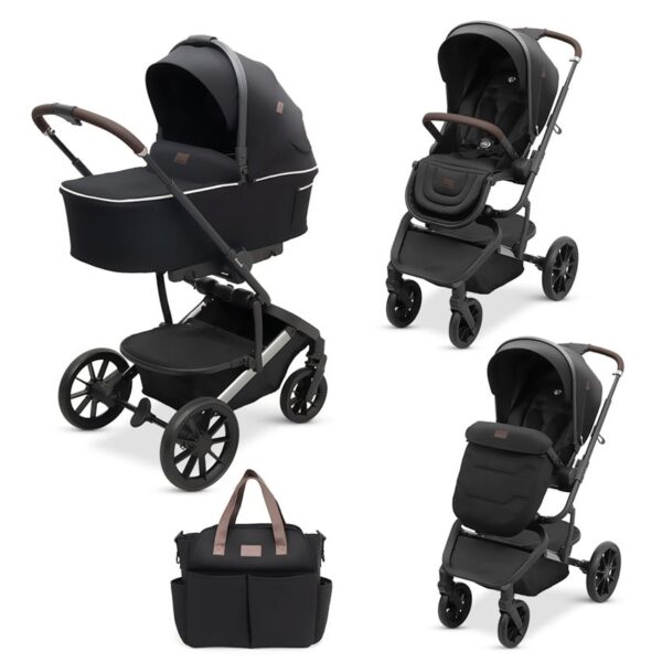 Πολυκαρότσι 2 σε 1 Dovadi Fly Midnight Black