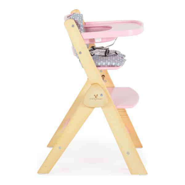 Ξύλινο Καρεκλάκι Φαγητού Cangaroo Caramel Pink - Image 2