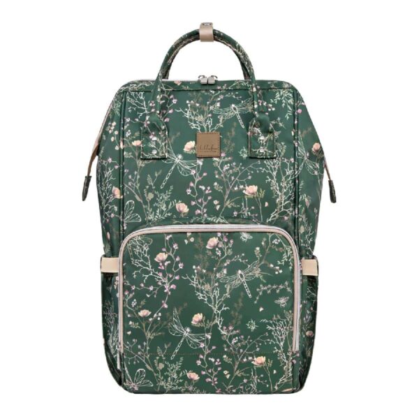Τσάντα Αλλαξιέρα Πλάτης Kikka Boo Siena Luxe Secret Garden Deep Green