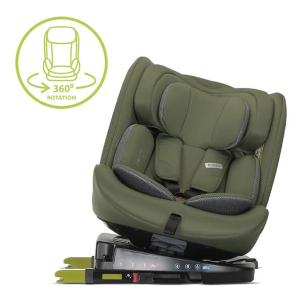 Κάθισμα Αυτοκινήτου 40-150εκ Lorelli Rodeo i-Size Isofix 360° Green & Grey