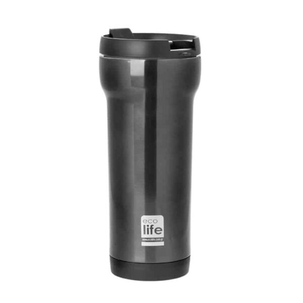 Ανοξείδωτο Μπουκάλι Θερμός 420ml Ecolife Black Coffee