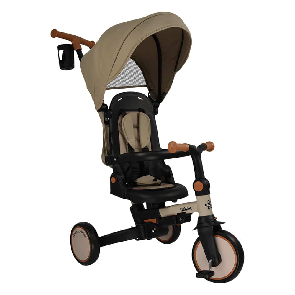 Ποδηλατάκι Τρίκυκλο 7 σε 1 Bebe Stars Natural Beige