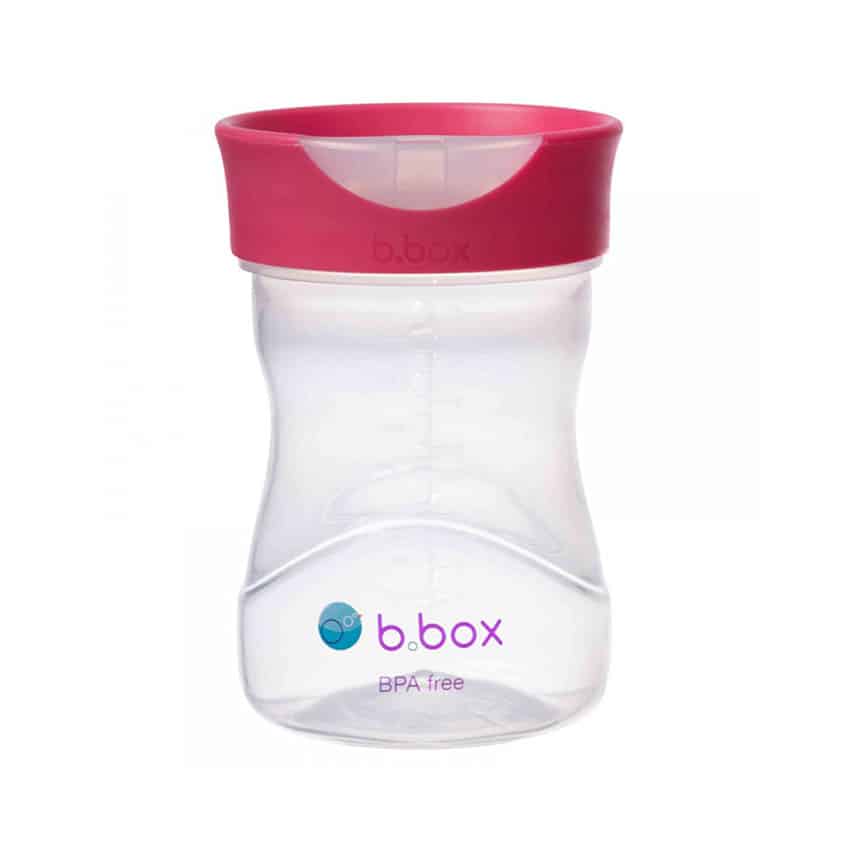 Κύπελλο με Στόμιο Σιλικόνης 240ml 12M+ B.Box Raspberry