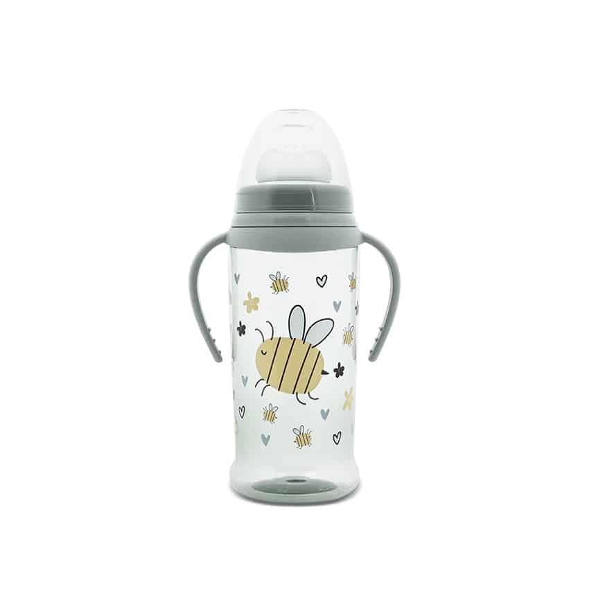 Μπιμπερό με μαλακό στόμιο και χερούλια 350ml Lorelli My friend Iceberg Green