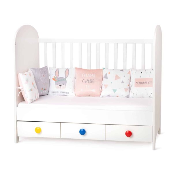 Πάντα κρεβατιού με 6 μαξιλάρια 30x30εκ Amek Toys Boho
