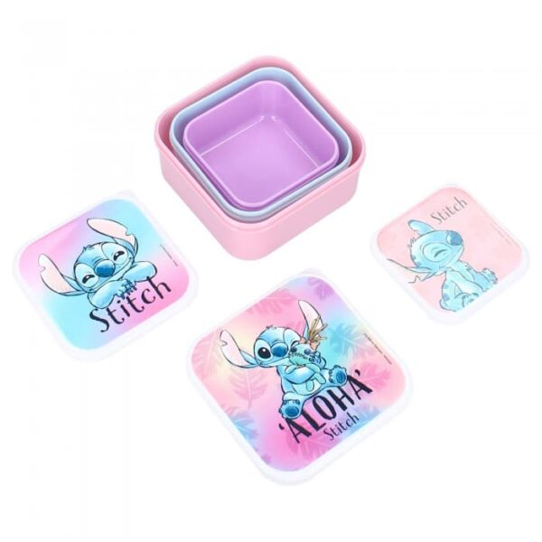 Σετ φαγητοδοχείων 3 σε 1 Stitch "Fresh Bites"