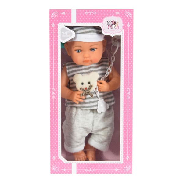 Κούκλα 36εκ με αξεσουάρ Moni Toys 6210
