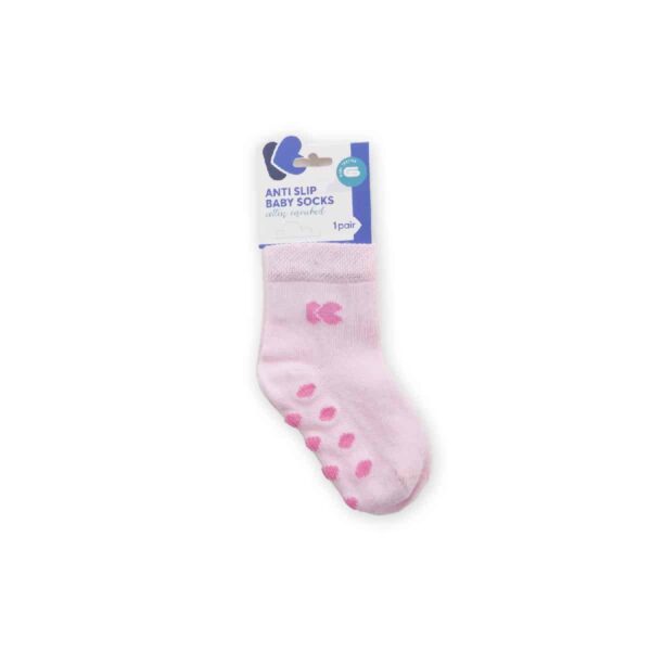 Βαμβακερά Καλτσάκια 1-2 χρονών – Kikka Boo Anti-Slip Light Pink