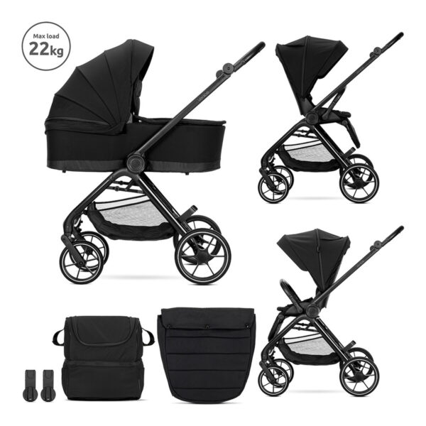 Πολυκαρότσι 2 σε 1 Αναστρέψιμο Lorelli Venice Black