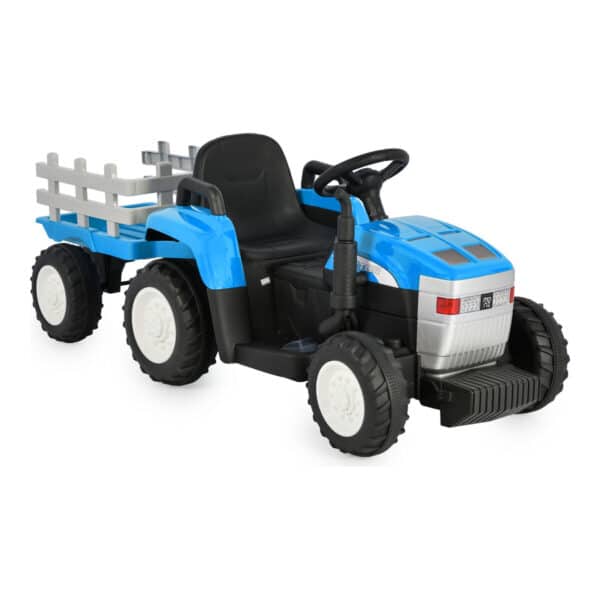 Ηλεκτροκίνητο Τρακτέρ με Καρότσα 12V Moni Dallas Blue