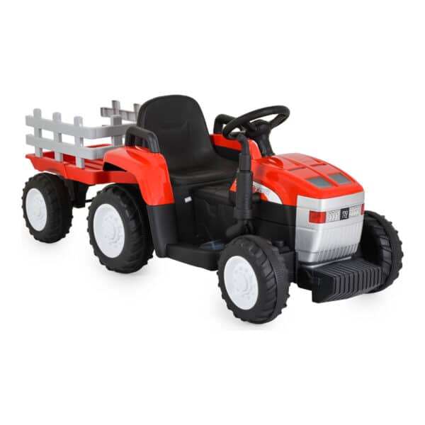 Ηλεκτροκίνητο Τρακτέρ με Καρότσα 12V Moni Dallas Red