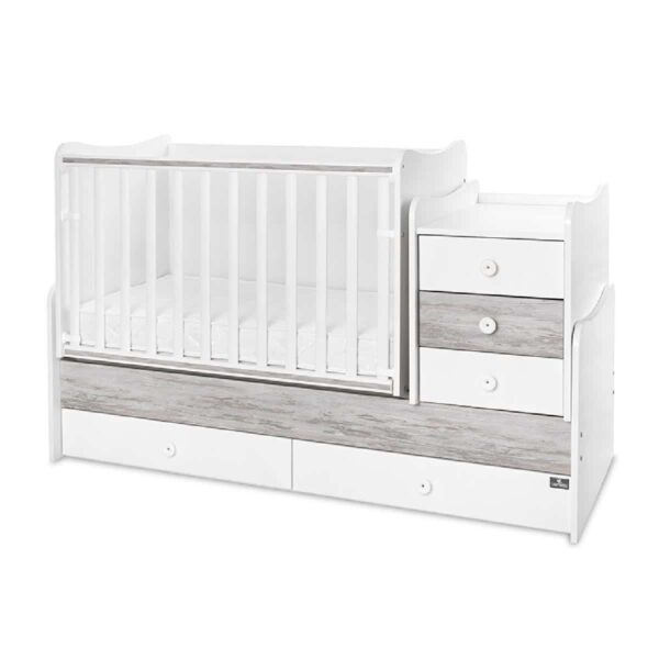 Alternative view of Μετατρεπόμενο βρεφικό κρεβάτι Lorelli Maxi plus 70/160 White/Artwood