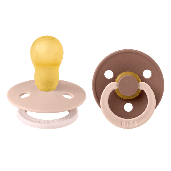 Πιπίλες Καουτσούκ 18M+ 2τμχ Bibs Colour Round Fusion Dusky Blush Woodchuck