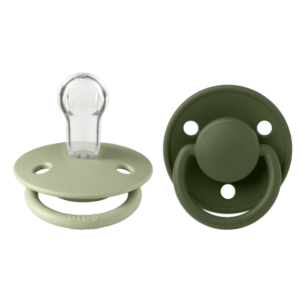 Πιπίλα Σιλικόνης 0-36M 2τμχ Bibs De Lux Sage Hunter Green