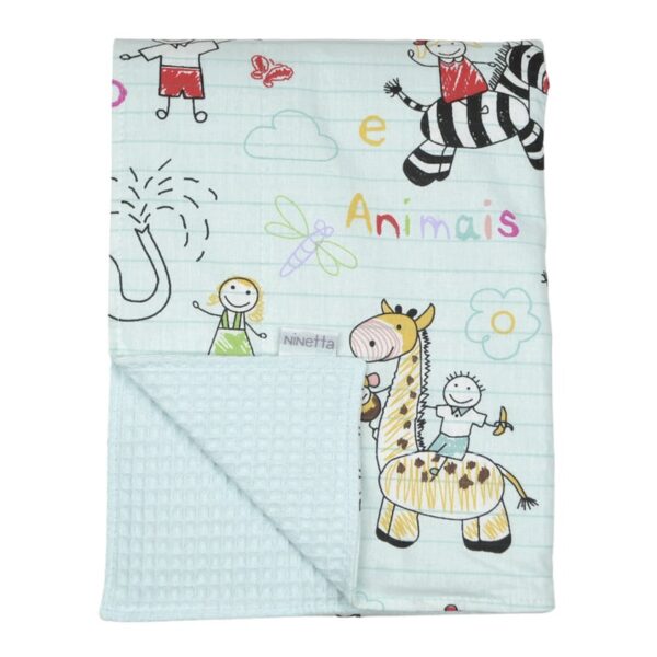 Κουβέρτα αγκαλιάς πικέ διπλής όψης 80x110εκ Ninetta Bebe 164Κ
