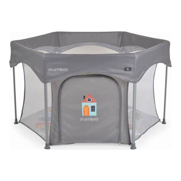 Εξάγωνο Παρκοκρέβατο Cangaroo Playbox Grey