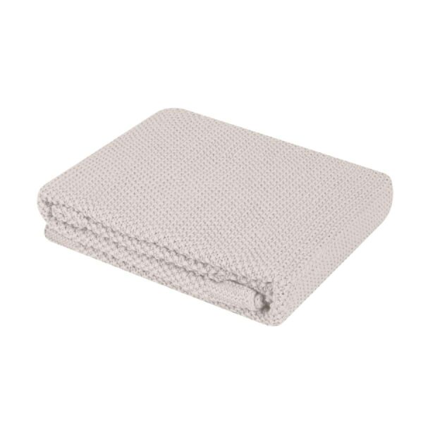 Πλεκτή βαμβακερή κουβέρτα 75x100εκ Kikka Boo Dream Big Beige