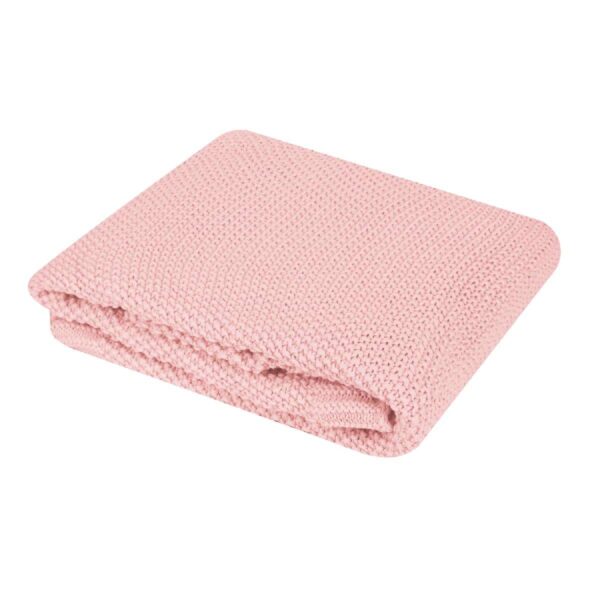 Πλεκτή βαμβακερή κουβέρτα 75x100εκ Kikka Boo Dream Big Pink
