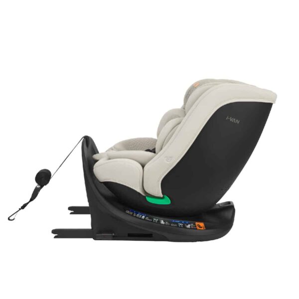Κάθισμα Αυτοκινήτου 40-150εκ 360° Kikka Boo i-Van i-Size Light Grey - Image 12