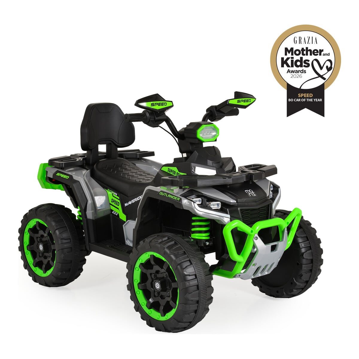 Ηλεκτροκίνητη Γουρούνα 12V Moni BO Speed Green