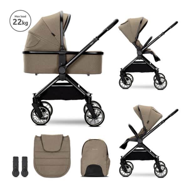 Πολυκαρότσι 2 σε 1 με Αναστρέψιμη Λαβή Lorelli Reya Beige