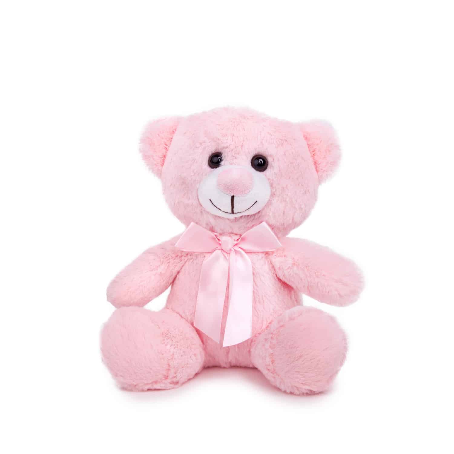 Αρκουδάκι με κορδέλα 23εκ Amek Toys Pink