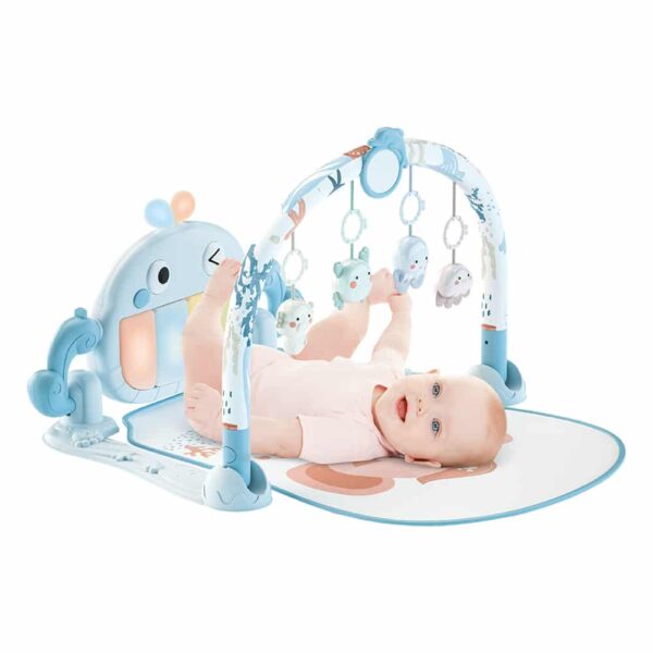 Βρεφικό Γυμναστήριο Bebe Stars Piano Whale Blue
