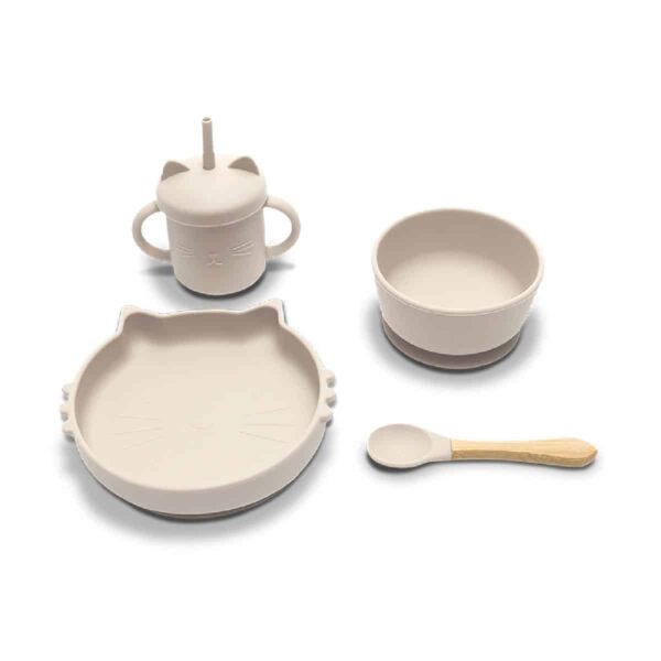 Σετ Φαγητού Σιλικόνης 4τμχ Lorelli Natural Beige