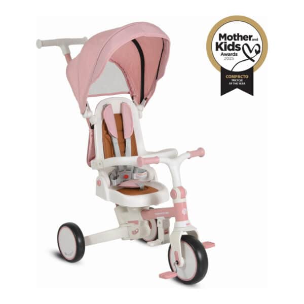 Τρίκυκλο Ποδηλατάκι Αναδιπλούμενο 4 σε 1 BYOX Compacto Pink