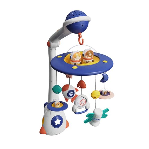 Μουσικό Κρεβατιού Με Προβολέα Bebe Stars Spaceship
