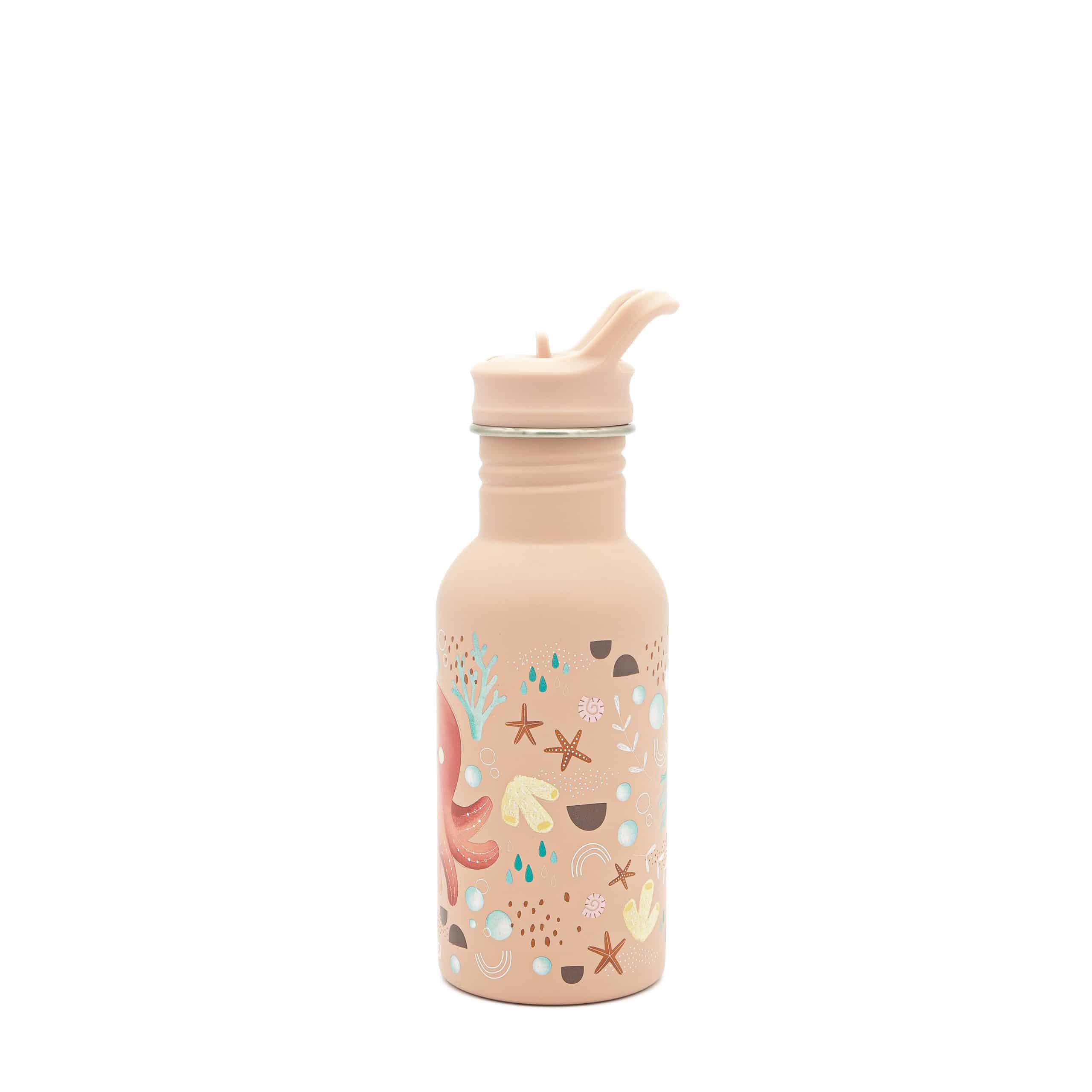 Ανοξείδωτο μπουκάλι με καλαμάκι 500ml Sassi Slurpy The Octopus
