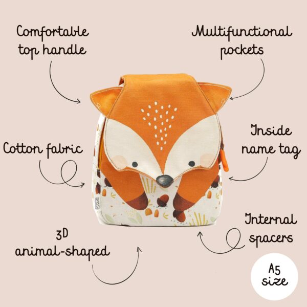 Παιδικό Backpack Mini A5 Sassi Crunchy The Fox