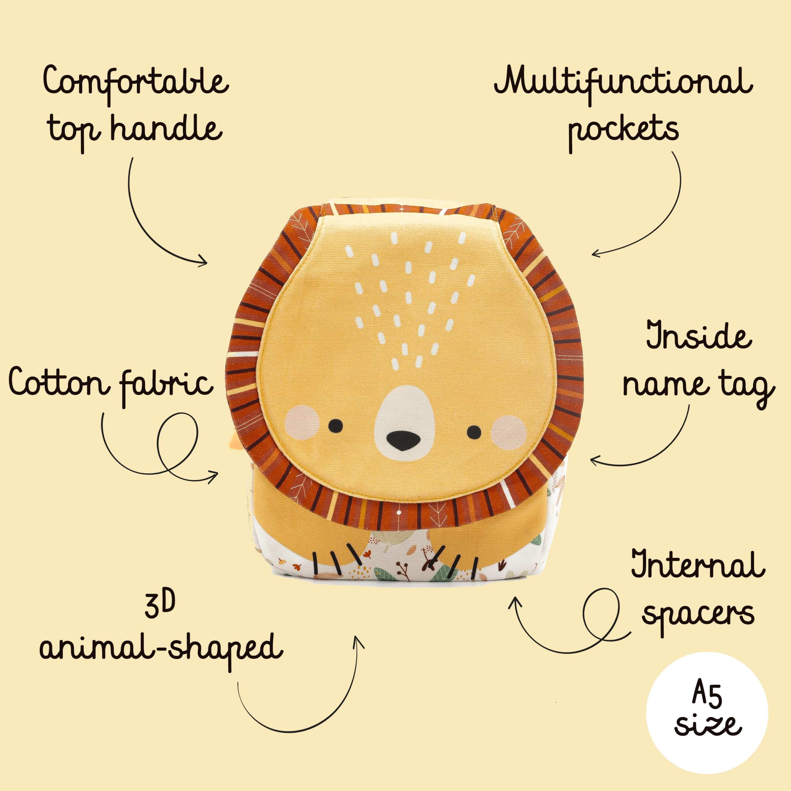 Παιδικό Backpack Mini A5 Sassi Chompy The Lion
