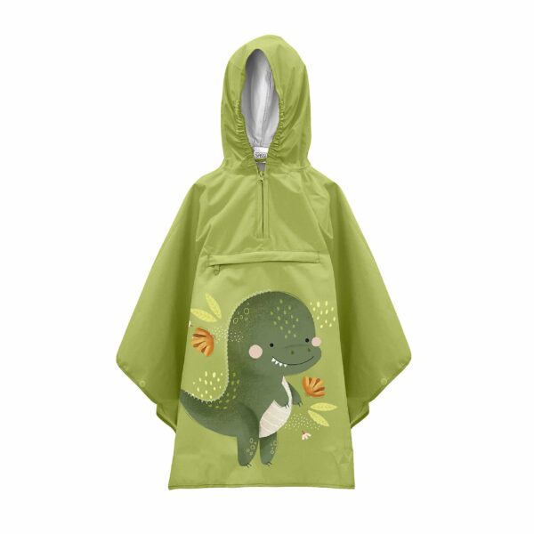 Αδιάβροχο poncho με κουκούλα Sassi Cracky The Dinosaur