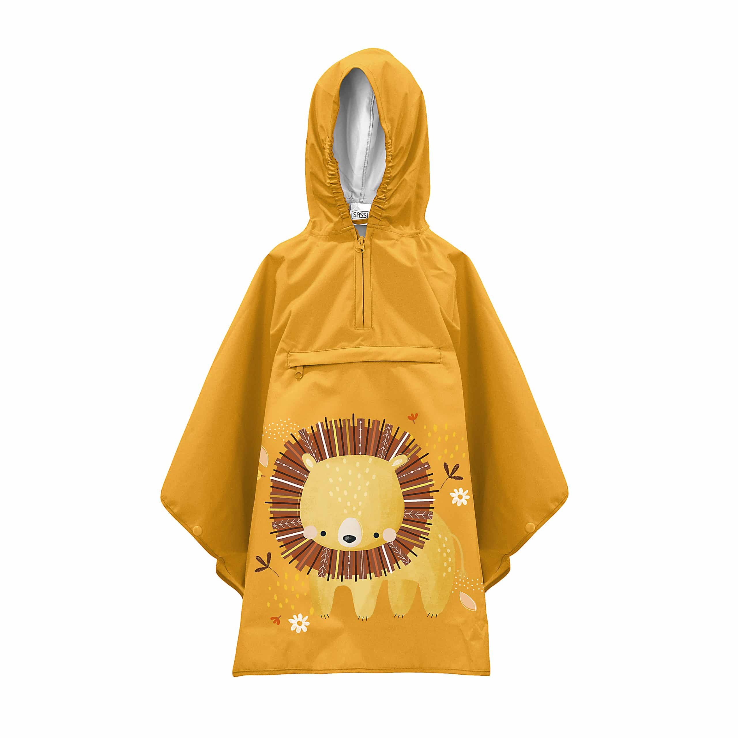 Αδιάβροχο poncho με κουκούλα Sassi Chompy The Lion