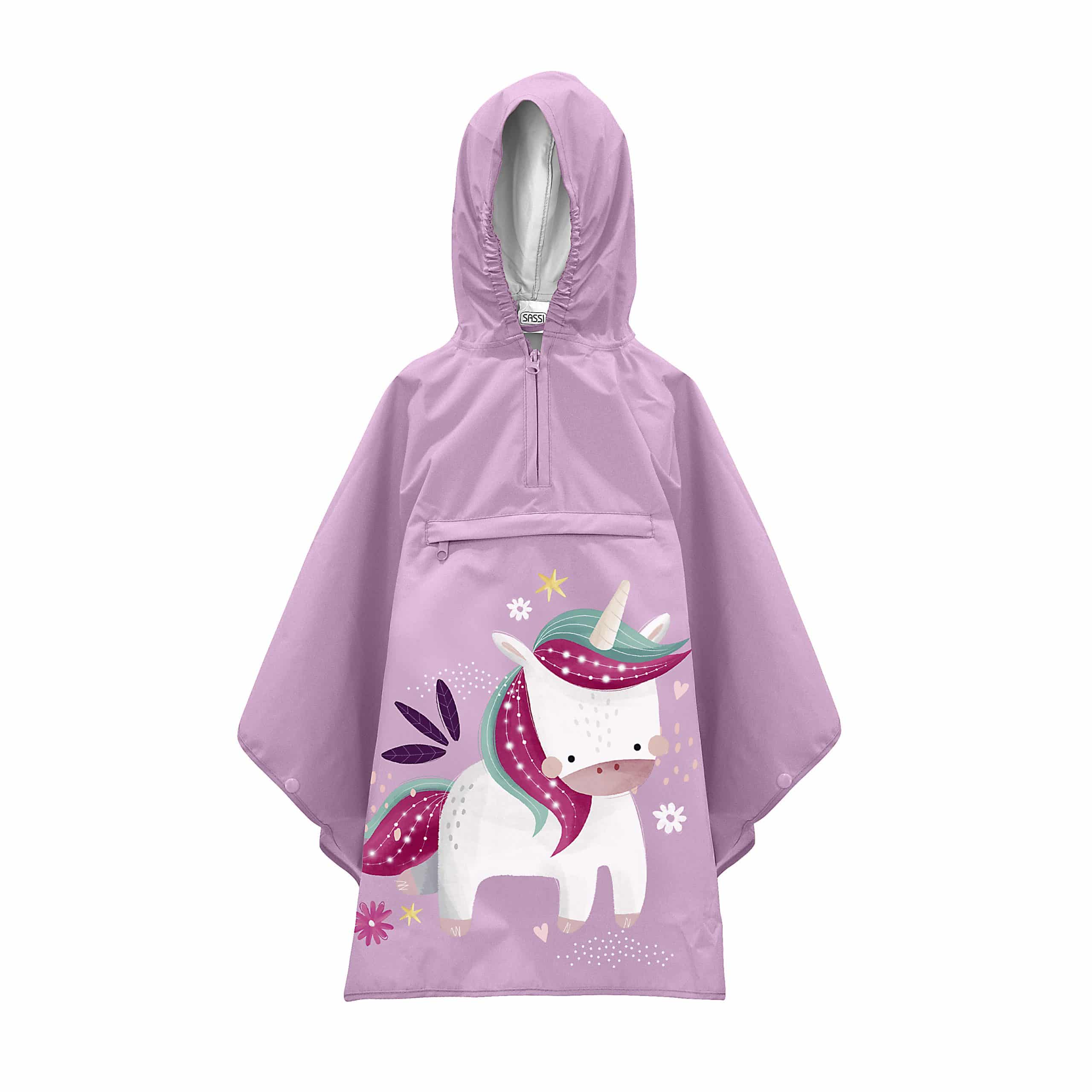 Αδιάβροχο poncho με κουκούλα Sassi Sparkly The Unicorn