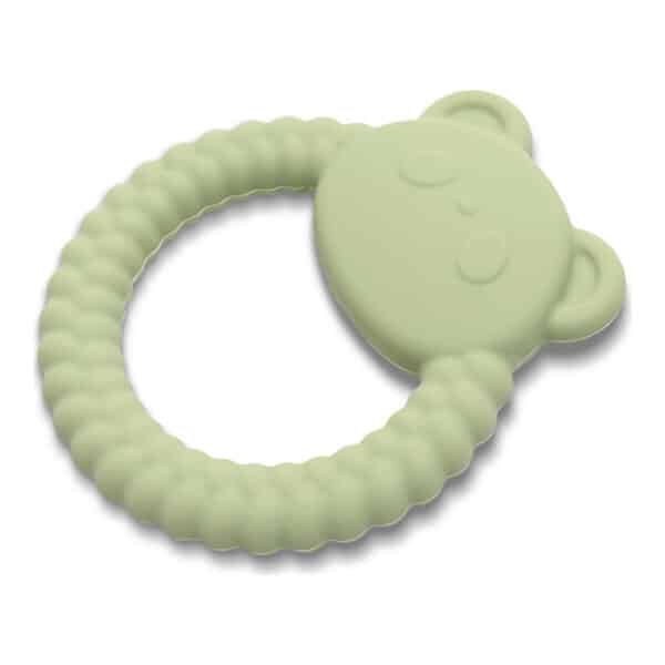 Μασητικός Κρίκος Οδοντοφυΐας Σιλικόνης Lorelli Panda Natural Fresh Green
