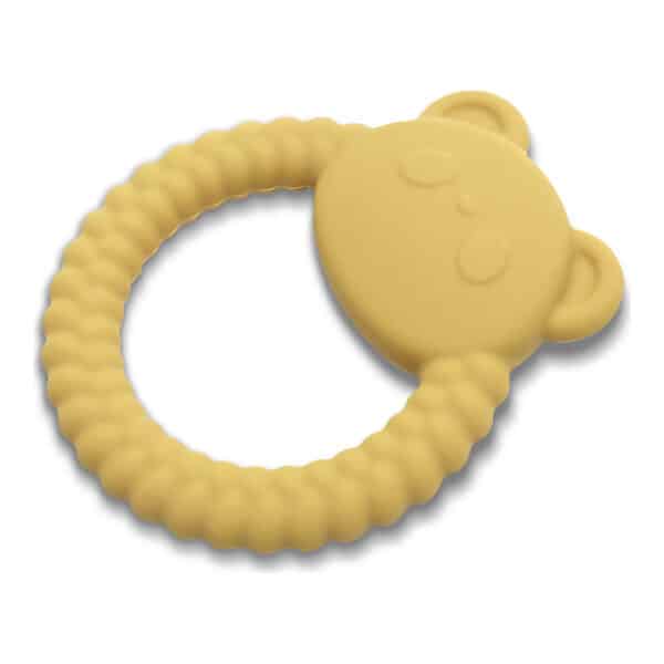 Μασητικός Κρίκος Οδοντοφυΐας Σιλικόνης Lorelli Panda Natural Yellow