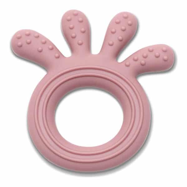 Μασητικός Κρίκος Οδοντοφυΐας Σιλικόνης Lorelli Octopus Natural Deep Pink