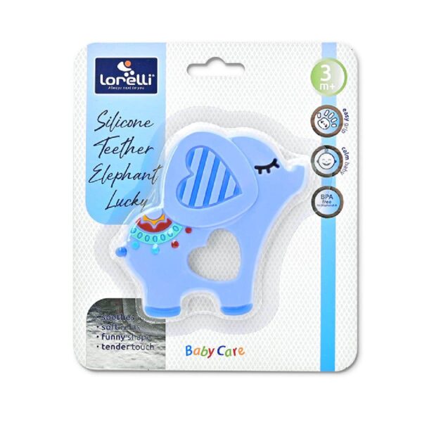 Alternative view of Μασητικό Οδοντοφυΐας Σιλικόνης Lorelli Elephant Lucky Blue