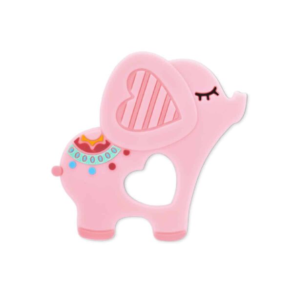 Μασητικό Οδοντοφυΐας Σιλικόνης Lorelli Elephant Lucky Pink