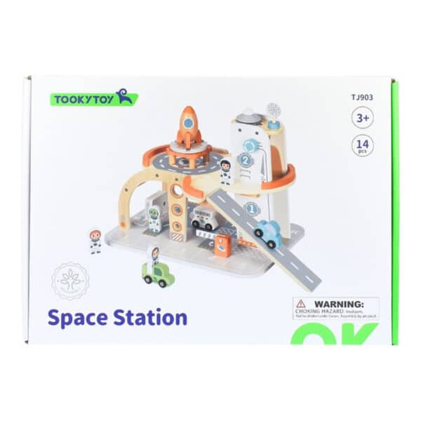 Ξύλινος Διαστημικός Σταθμός Tooky Toy Space Station - Image 3