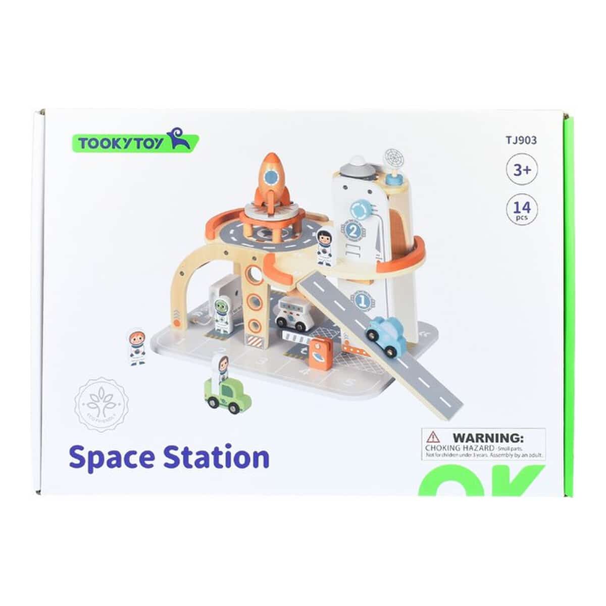 Ξύλινος Διαστημικός Σταθμός Tooky Toy Space Station - Image 3