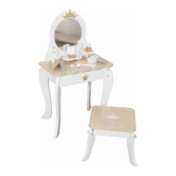 Ξύλινη Παιδική Τουαλέτα Ομορφιάς Moni Toys Princess’s Mirror W08H206