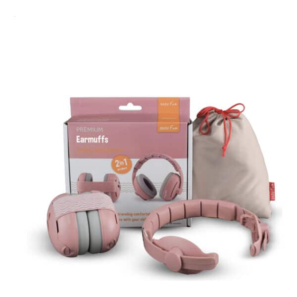Προστασία Ακοής για Βρέφη Ωτοασπίδες 2 σε 1 Zazu Fun Pink
